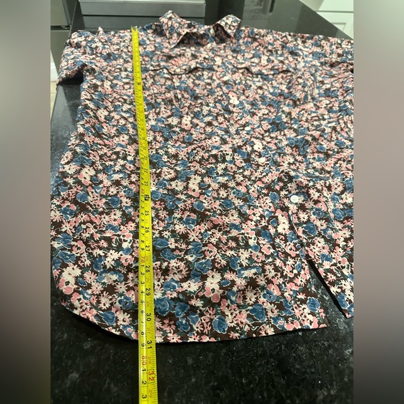 Ralph Lauren Pink and Blue Floral Cotton Shirt Sz XL - Picture 8 of 8